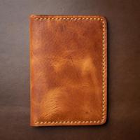 Dompet & Penutup Paspor Kulit Vintage Unisex Custom Logo Grosir, Model Pendek Terbuka, Portabel Multifungsi dengan Warna Kustom