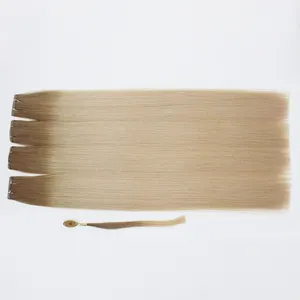 Extensiones de cabello Genius Weft sin costuras ultrafinas con doble dibujo para exportar a granel