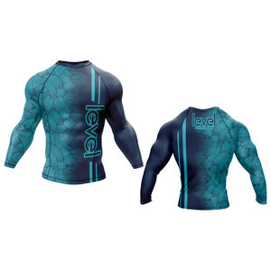 Rashguard MMA léger en nylon pour hommes, manches longues, extensible, écologique, respirant, vêtements de sport performants, logo personnalisé - Product Image 1
