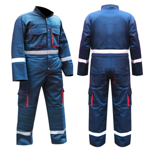 Combinaison unisexe en coton mélangé Combinaison réfléchissante pour mécanicien Combinaison de travail Combinaison de protection Vêtements de travail en coton unisexe - Product Image 4