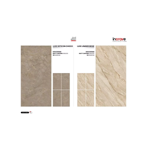 LEXONA Porcelana Mate Tallado Acabado sin fin Azulejos 600x1200 | Premium 24x48 Gran formato Antideslizante Azulejos de pared | Negros | - Product Image 1