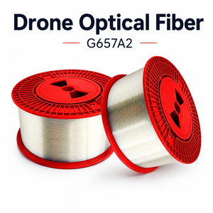 Cable de Fibra Óptica para Drones G657A2, Bobina de Fibra de Baja Pérdida y Ligera para Comunicación de Larga Distancia FPV UAV - Product Image 1