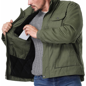 Chaqueta DE TRABAJO bordada para hombre con impresión de logotipo Personalización personalizada Abrigo duradero para exteriores Diseñado para el funcionamiento diario - Product Image 4