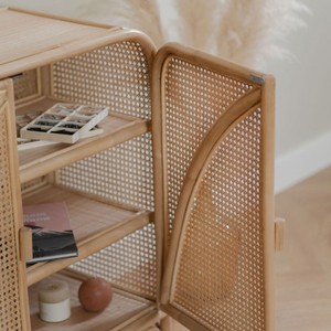 ตู้หวายสำหรับใส่รองเท้าชั้นวางรองเท้าทำจากธรรมชาติ - Product Image 4