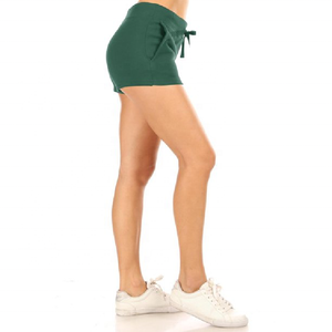 Short de fitness taille haute pour femme vert sport polaire vêtements d'entraînement flexibles et respirants pour une utilisation en salle de sport - Product Image 3