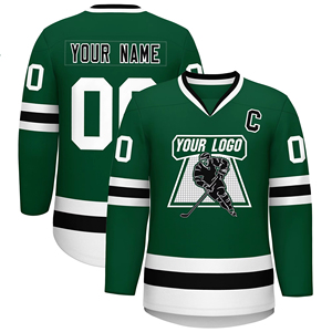 Custom Embroidery Sublimated Ice Hockey Jerseys Team Uniforms Custom Logo Quick-Dry Breathable High Quality Polyester for <b>Men</b> - Product Image 2
