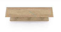 Table console pliable en bois massif avec hauteur réglable Design européen moderne pour la maison et l'hôtel Design de couleur personnalisable