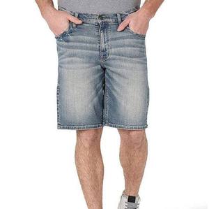 Pantalones Cortos Casuales de Cintura Alta para Hombre, Color Azul Oscuro, Cintura Elástica, Tela Vaquera, Secado Rápido, con Bolsillos - Product Image 3