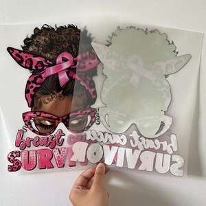 Dtf – <span class=keywords><strong>transfert</strong></span> de chaleur pour le cancer du sein, conception de plasticol, vinyle personnalisé, fer <span class=keywords><strong>sur</strong></span> écran imprimé, <span class=keywords><strong>transfert</strong></span> de chaleur pour t-shirts - Product Image 2