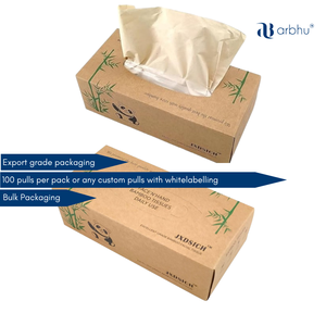 Tejido facial de bambú suave ecológico sin blanquear Biodegradable Cuidado suave para pieles sensibles Uso diario - Product Image 3