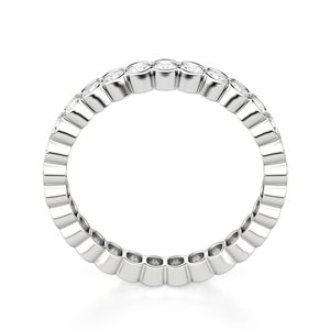 Anillo DE BODA Eternity de diamante de corte redondo para mujer - Product Image 5
