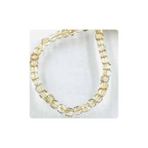 8 pouces de qualité supérieure Citrine Quartz pierres précieuses à facettes forme de boîte Heishi perles 5-6mm environ pour la fabrication de bijoux - Product Image 4