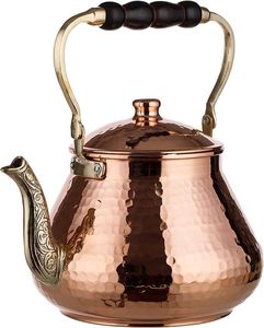 Cafetera Estilo Accent 100% Cobre, Teteras, Hervidor para Servir, Artículos de Centro de Mesa, Suministros para Cafeterías y Restaurantes, Cafetera para Servir Té - Product Image 5