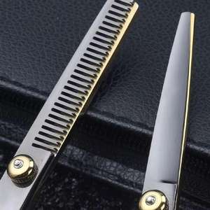 Juego de Tijeras de Peluquería Profesionales Más Vendidas, Rectas, Afiladas, de Acero Inoxidable 4Cr13, con Mango Mediano, para Diestros - Product Image 5