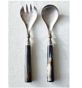 Real Horn <b>Knife</b> and Fork Cutlery <b>Long</b> Handle Spoons Horn Salad Serving Spoon for Tableware Manufacturer in Bulk From India - Product Image 4