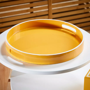 High Quality Handmade Lacquer Wooden Serving <b>Tray</b> New Product for Decor <b>Storage</b> <b>Trays</b> Direct Wholesale from Vietnam - Product Image 2