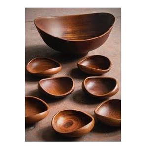 Bol décoratif de luxe en bois pour fruits et service, fait main de qualité supérieure, idéal pour les mariages, les dîners et la décoration de cuisine - Product Image 1