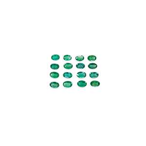 Émeraudes Naturelles Zambiennes Calibrées Ovales 3x5mm & 6x4mm, Pierres Précieuses Détachées Taillées en Coussin, Poire, Diamant Fantaisie, Couleur Vert Diamant - Product Image 1