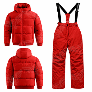 Combinaison d'hiver camouflage pour homme personnalisée 2026, veste matelassée à capuche avec pantalon de ski assorti - Product Image 2