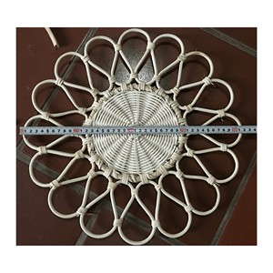 ราคาโรงงาน - จานรองแก้วหวายวินเทจสำหรับตกแต่งบ้าน/ตกแต่งคริสต์มาส - Product Image 3