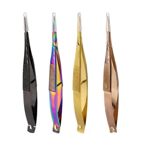 Custom Spring Scissors Mirror Eyelash Extension <b>Tweezers</b> Perfect Design with Stainless Steel Blade Beauty Tool - Product Image 2