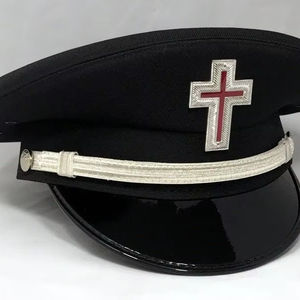 Uniforme de los Caballeros Templarios/ Gorras de Uniforme Tela Plateada Tipo 100% Poliéster Origen Importado Tipo de Ajuste Regular - Product Image 1