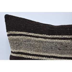 Bohemian Vintage Patterned Wool <b>Pillow</b> 16x36 Inch Brown Cushion Luxury Woven Decorative Cushion for Living Room Floor - Product Image 2