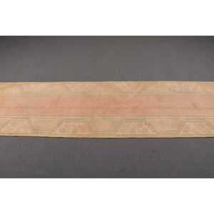 Turkish Vintage <b>Runner</b> Rug 2.4x9.1 ft, Yellow <b>Green</b> Plants & trees Rug - Product Image 2