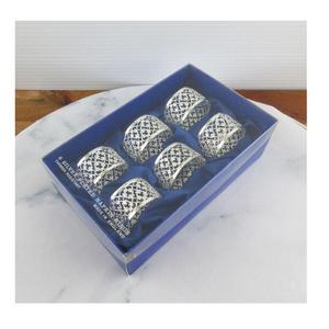 Ronds de serviette élégants en métal doré et ivoire, porte-serviettes sculptés dorés et ivoire pour mariage et occasions spéciales - Product Image 3