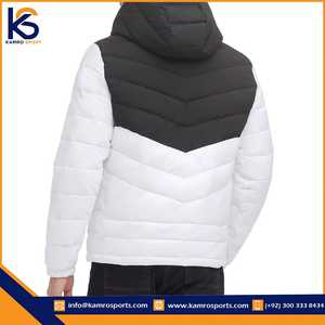 OEM Design Customized Color Slim Fit Hooded Puffer <b>Jacket</b> Plain Multi Color New Design for <b>Men</b> Winter - Product Image 5