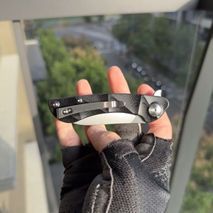 Couteau de poche pliant avec poignée G10 élégante Fournisseur de couteaux EDC personnalisés quantité minimale de commande bas - Product Image 6