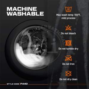 <b>Yellow</b> Safety Vest Reflective ANSI Class 1 LED Flash Cotton Fleece Zipper <b>Jacket</b> for Motorcycle Cycling Sports Outdoor Workwear - Product Image 5