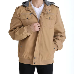 Chaquetas de invierno para hombre de alta calidad, de algodón, tipo piloto, con forro polar, cálidas, gruesas, con capucha extraíble, cortavientos, talla grande, chaqueta de esquí para hombre. - Product Image 1