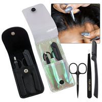 Kit d'outils d'installation de perruques en dentelle SWISHER INTERNATIONAL durable en acier inoxydable – Ciseaux, rasoirs, pinces – Installation facile et rapide