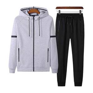 Nuevo DISEÑO DE chándales personalizados con cremallera para hombre, conjuntos de dos piezas con capucha, gimnasio, entrenamiento físico, ropa para correr, traje para hombre, ropa deportiva de 500g - Product Image 2