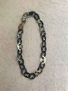 Ethnic Carved Horn Necklace Traditional Handmade Eco-Friendly Modern Fashion Jewelry with Rustic Charm - Product Image 6