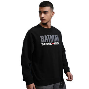 Solid Color Drop Shoulder Crewneck Hoodie Sweatshirt 100% Cotton French Terry Oversized <b>Winter</b> Custom Logo Print Men's Hoodie - Product Image 1