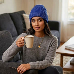 Gorro de Punto Moderno y a la Moda, Unisex, de Algodón/Lana, Ajustable, Estilo Urbano, Ligero, para Invierno, Uso Diario, Casual, al Aire Libre - Product Image 5