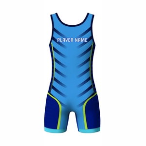 Nouvelle arrivée personnalisée Sublimation Spandex Wrestling Singlet de lutte d'équipe pour hommes - Product Image 6