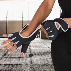 Gants d'entraînement en cuir demi-doigt respirants légers pour hommes hauts course vélo cyclisme poignées de gymnastique - Product Image 6