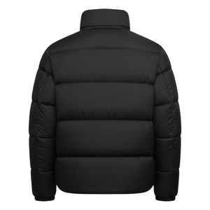 Veste d'hiver matelassée noire pour homme, veste à bulles isolée, col montant, chaude, légère, décontractée, vêtements d'extérieur - Product Image 2