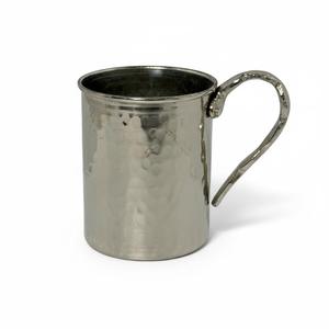 Vintage Style Heat Resistant <b>Copper</b> Flat <b>Cup</b> with Polished/Matte Finish 9cm Height - Product Image 3