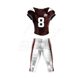 Conjuntos de uniformes de fútbol americano para hombres profesionales cómodos y transpirables en tallas grandes disponibles - Product Image 1