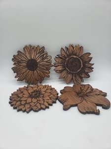 Posavasos de madera con forma de flor de lujo de estilo clásico de la mejor calidad a un precio razonable para uso en la cocina - Product Image 4