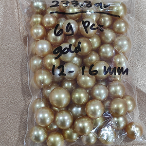 Perles d'or de qualité AA spéciales, de 11 mm, scintillent d'une élégance radieuse et d'un éclat doré, dégageant une beauté enchanteuse. - Product Image 6