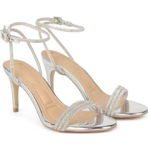 Sandales romaines à talons hauts avec lanières en strass en forme de serpent, à brides croisées et bout ouvert pour femmes - Product Image 2