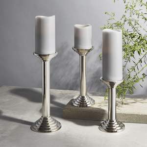 Custom Handmade <b>Tall</b> Home Floor Decorative T Light <b>Candle</b> Holder <b>Pillar</b> Wedding & Party Floor Centerpiece Silver <b>Candle</b> Stand - Product Image 5