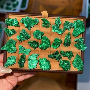 אבן מלאכיט קטיפתית גולמית, מינרל טבעי, דגימת קריסטל, אבן מחוספסת לעיצוב הבית - Product Image 3