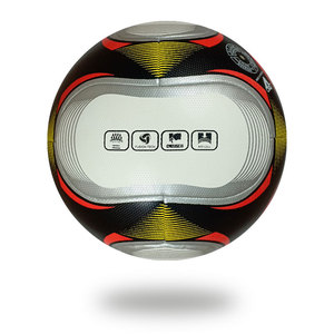 100% balones de fútbol de tacto suave ecológicos de alta calidad, cuero PU duradero, Panel de grano impreso con serigrafía personalizado para entrenamiento - Product Image 3