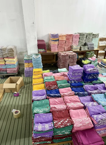 Wholesale Factory High-quality <b>Ladies</b> Summer Shawls Custom Design Rhinestone Embroidery Breathable Long Style Adult Muslims - Product Image 4